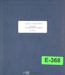 Alexander Machinery-Alexander Machinery No. 2A & 3A, Die-Sinker EDM, Instructions Manual-No. 2A-No. 3A-04
